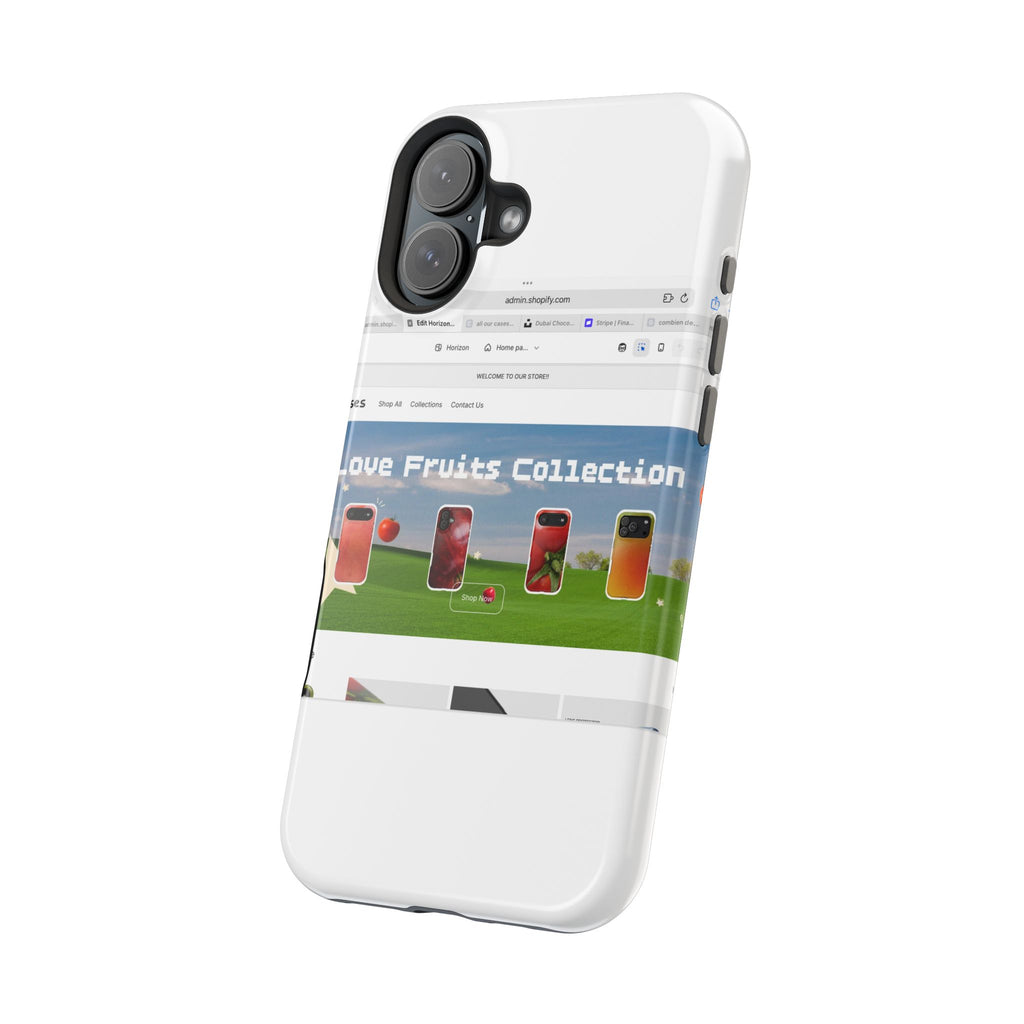 Impact-Resistant Magnetic Phone Case — Colorful Fruit Collection Graphic