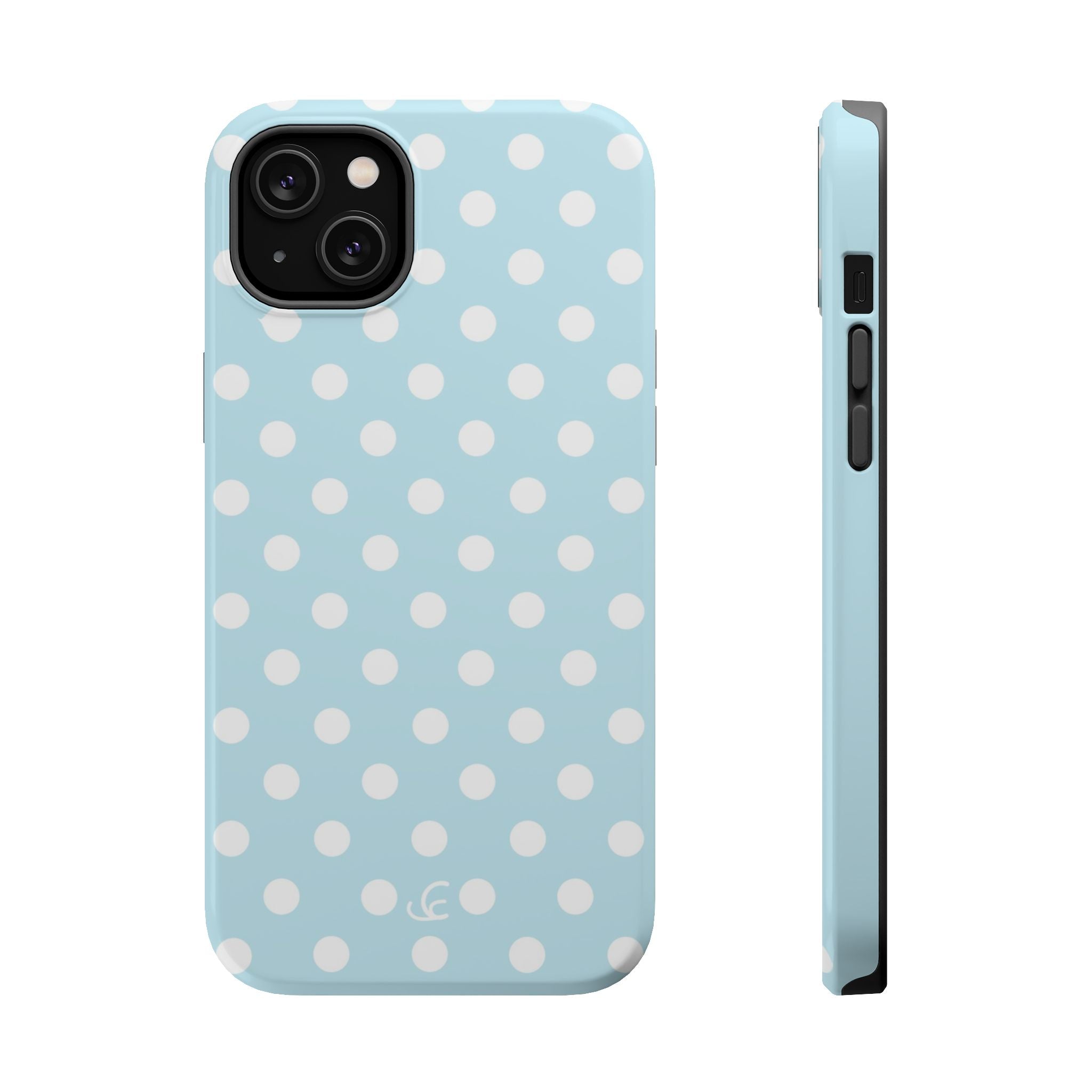 Baby Blue Polka Dot