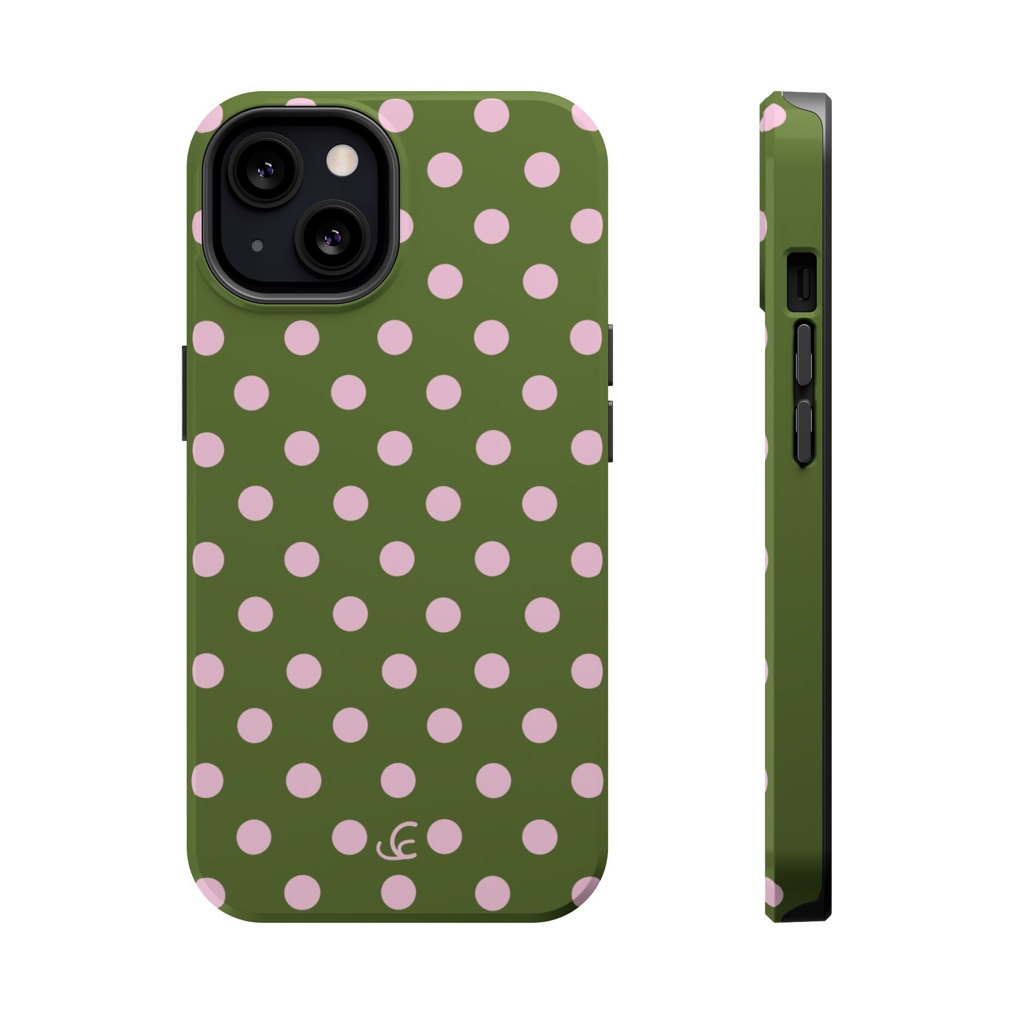 Strawberry Matcha Polka Dot
