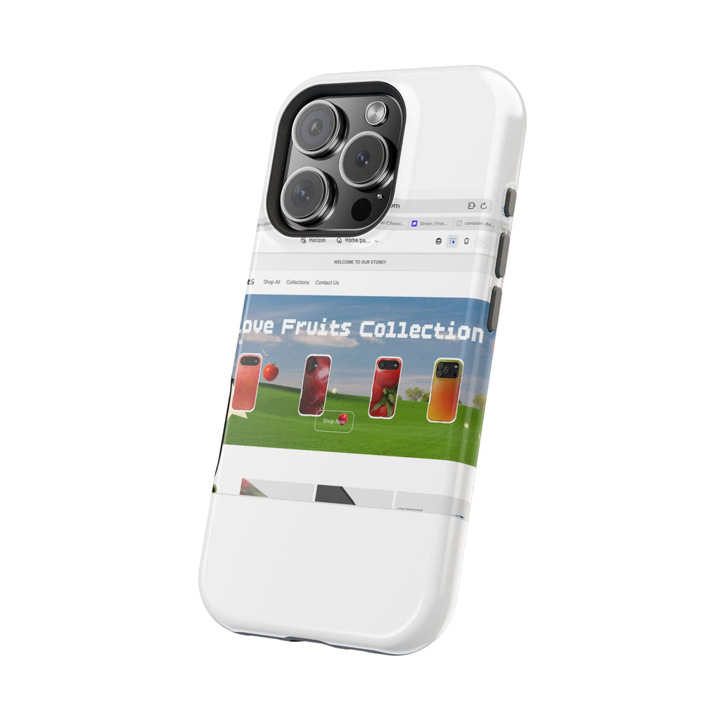 Impact-Resistant Magnetic Phone Case — Colorful Fruit Collection Graphic