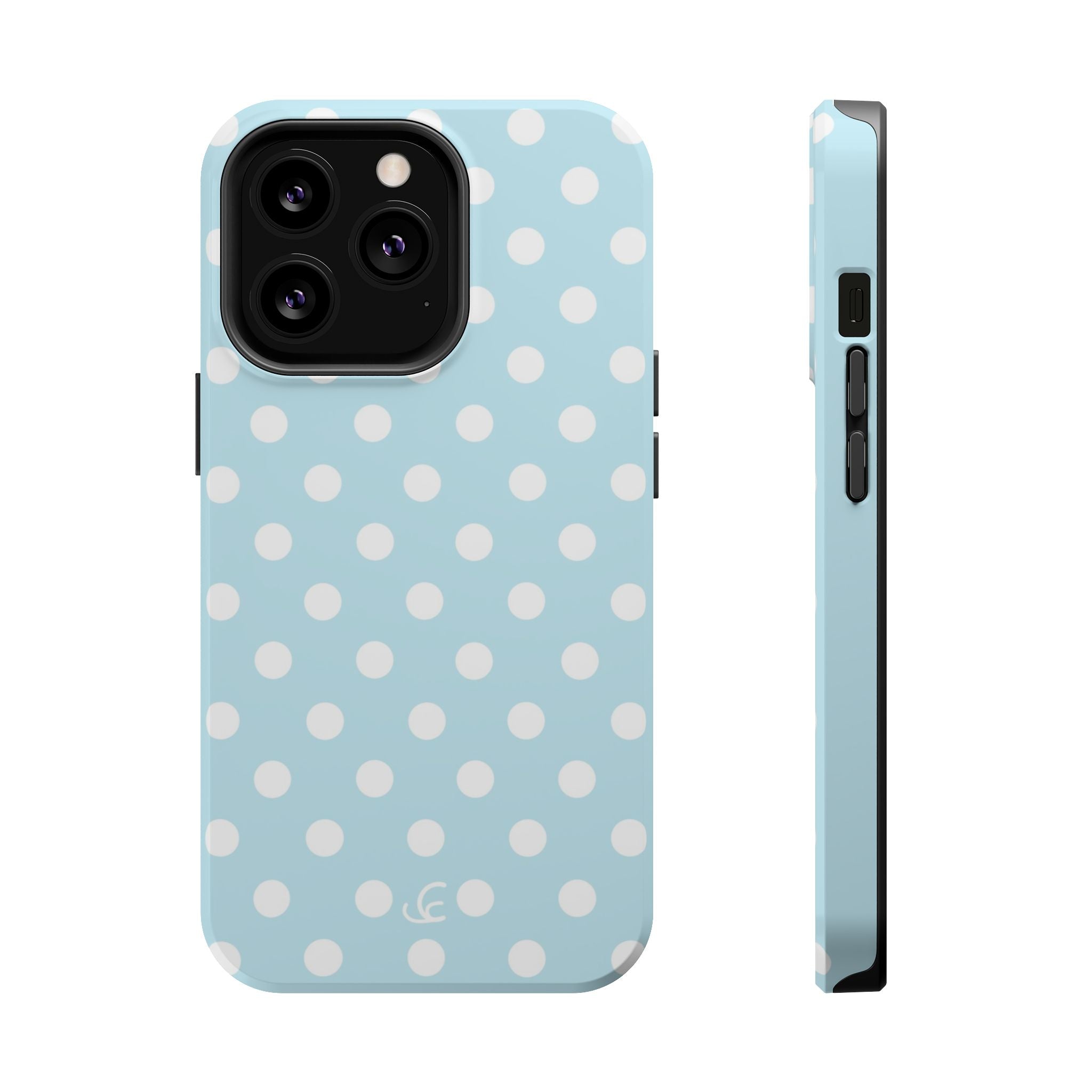 Baby Blue Polka Dot