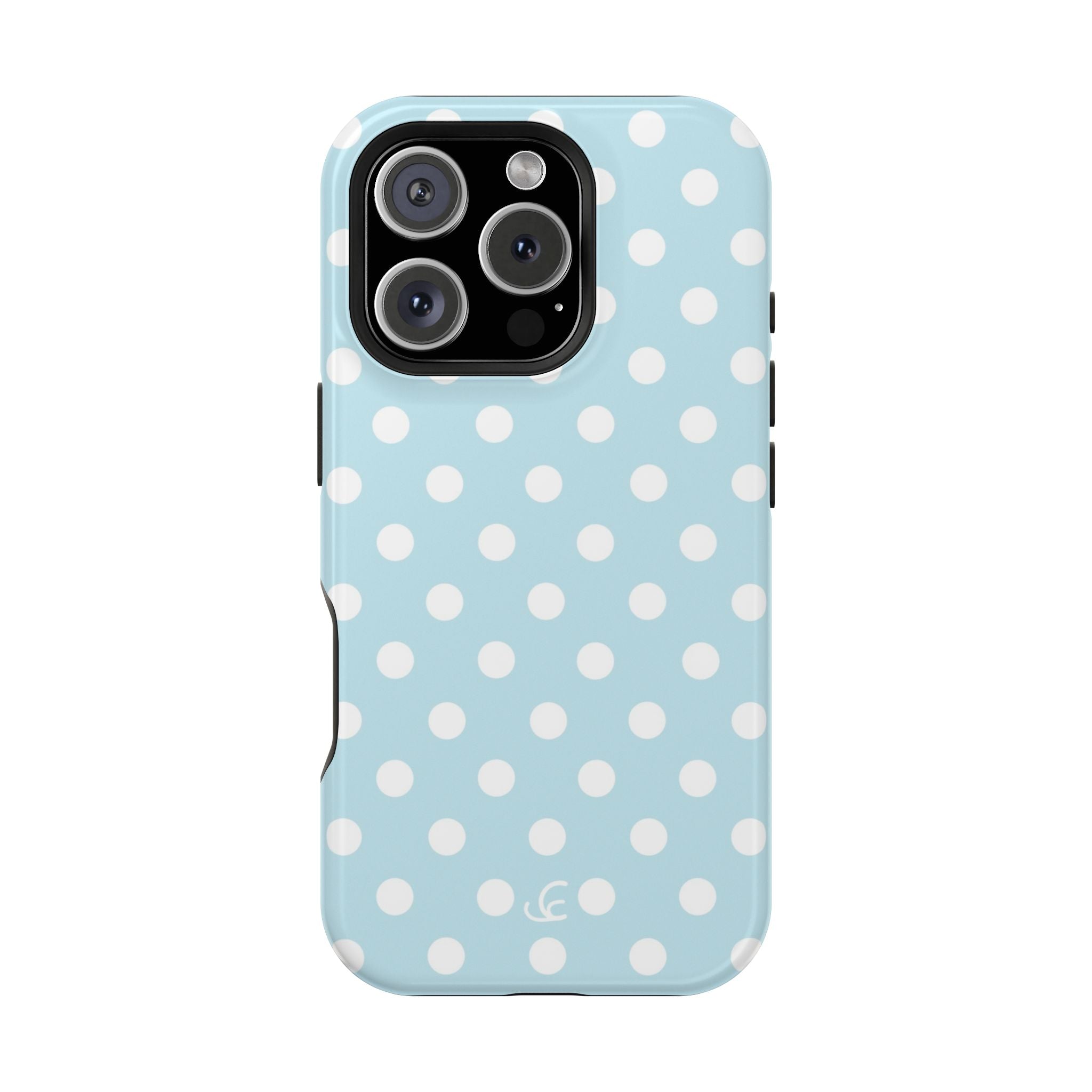 Baby Blue Polka Dot
