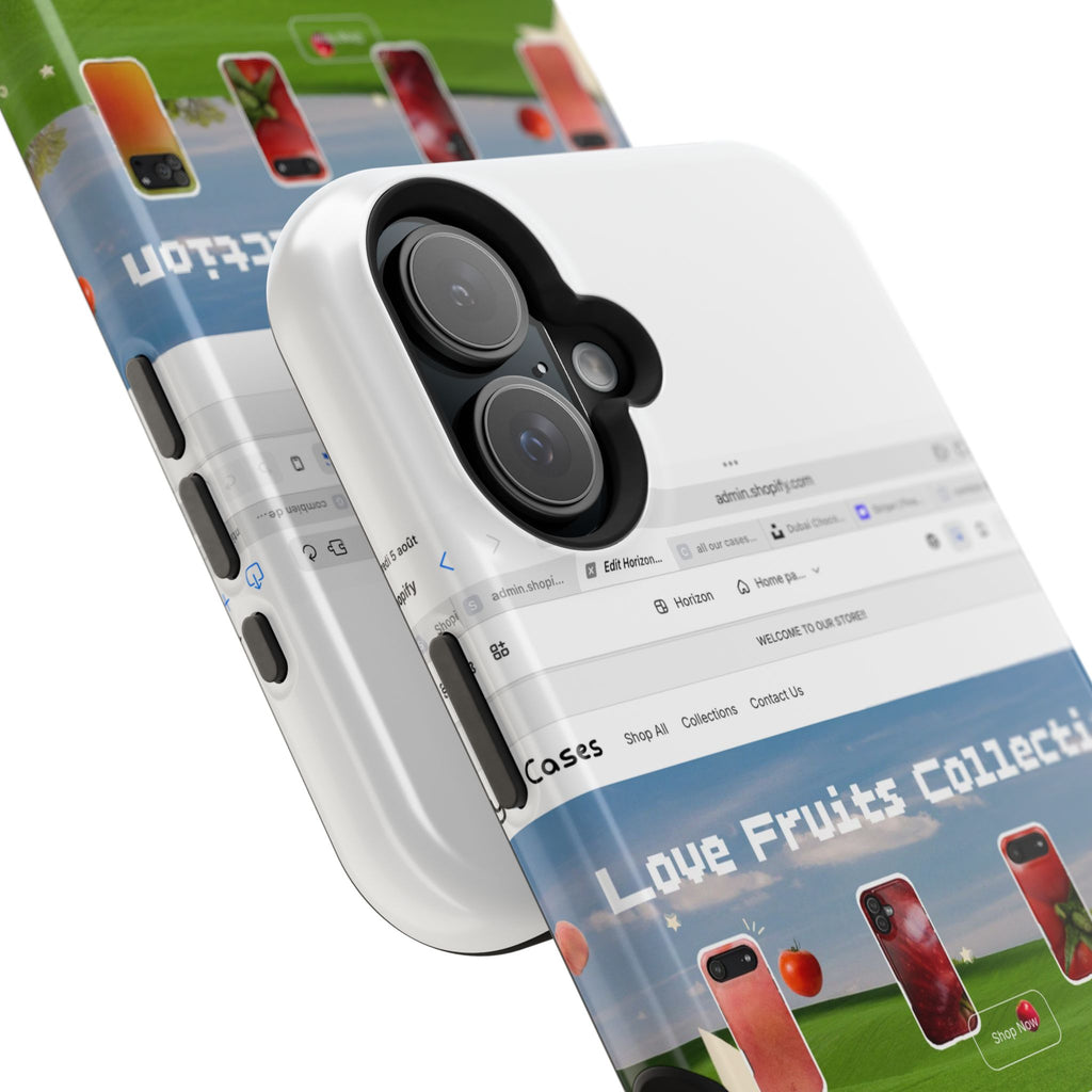 Impact-Resistant Magnetic Phone Case — Colorful Fruit Collection Graphic