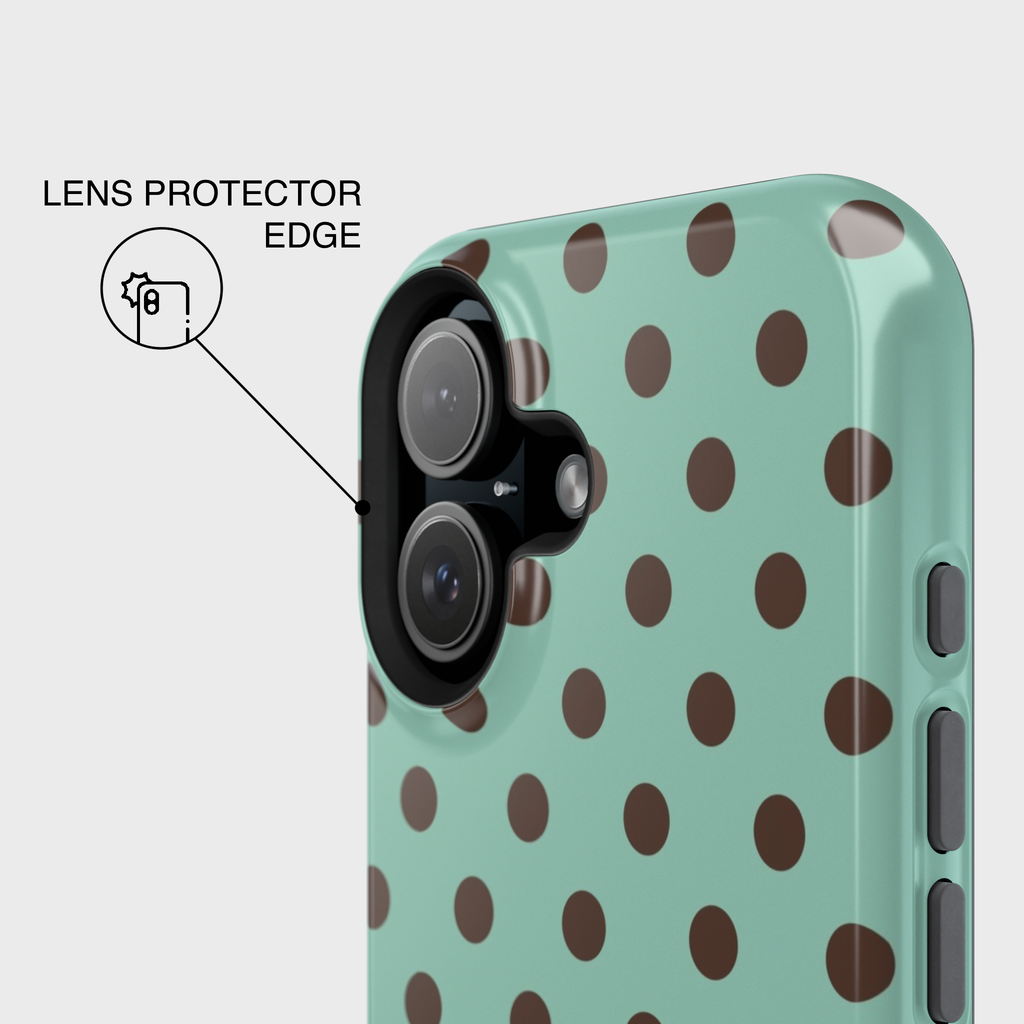Mint Choco Polka Dot