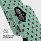 Mint Choco Polka Dot
