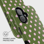 Strawberry Matcha Polka Dot