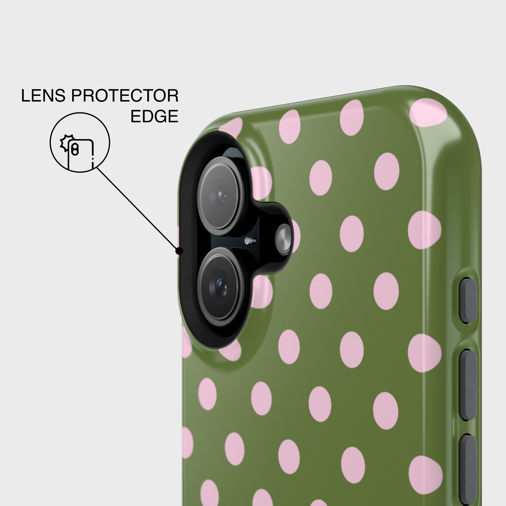 Strawberry Matcha Polka Dot