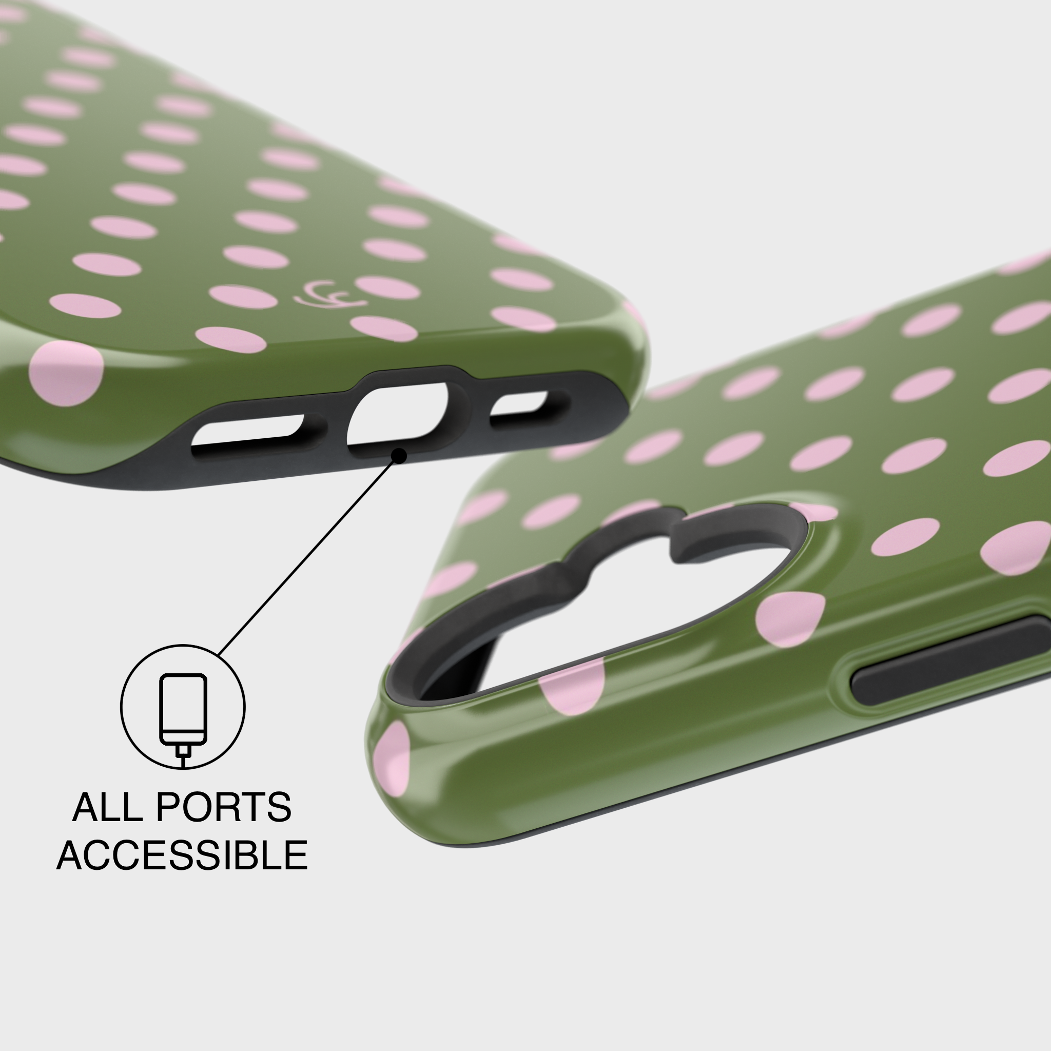 Strawberry Matcha Polka Dot