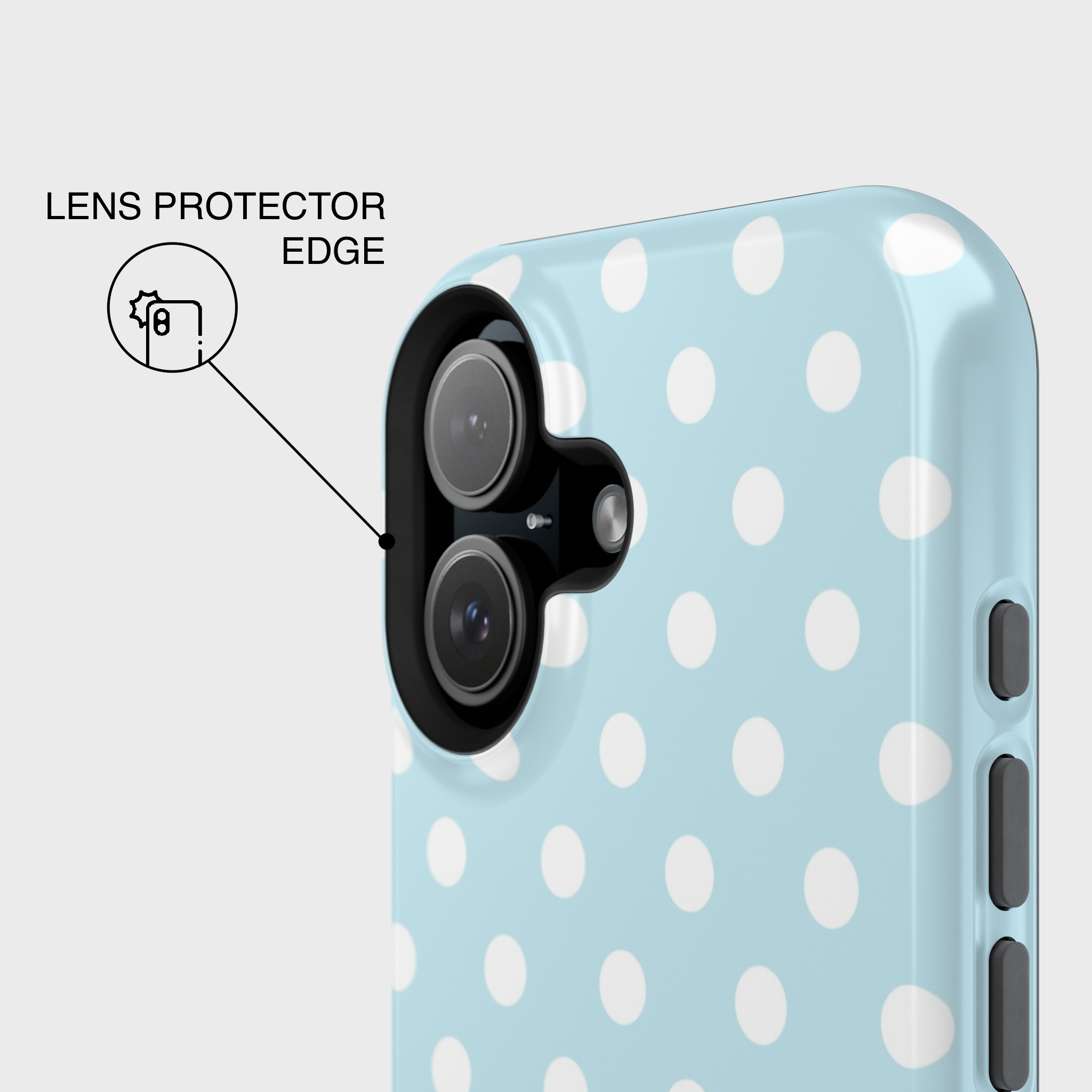 Baby Blue Polka Dot
