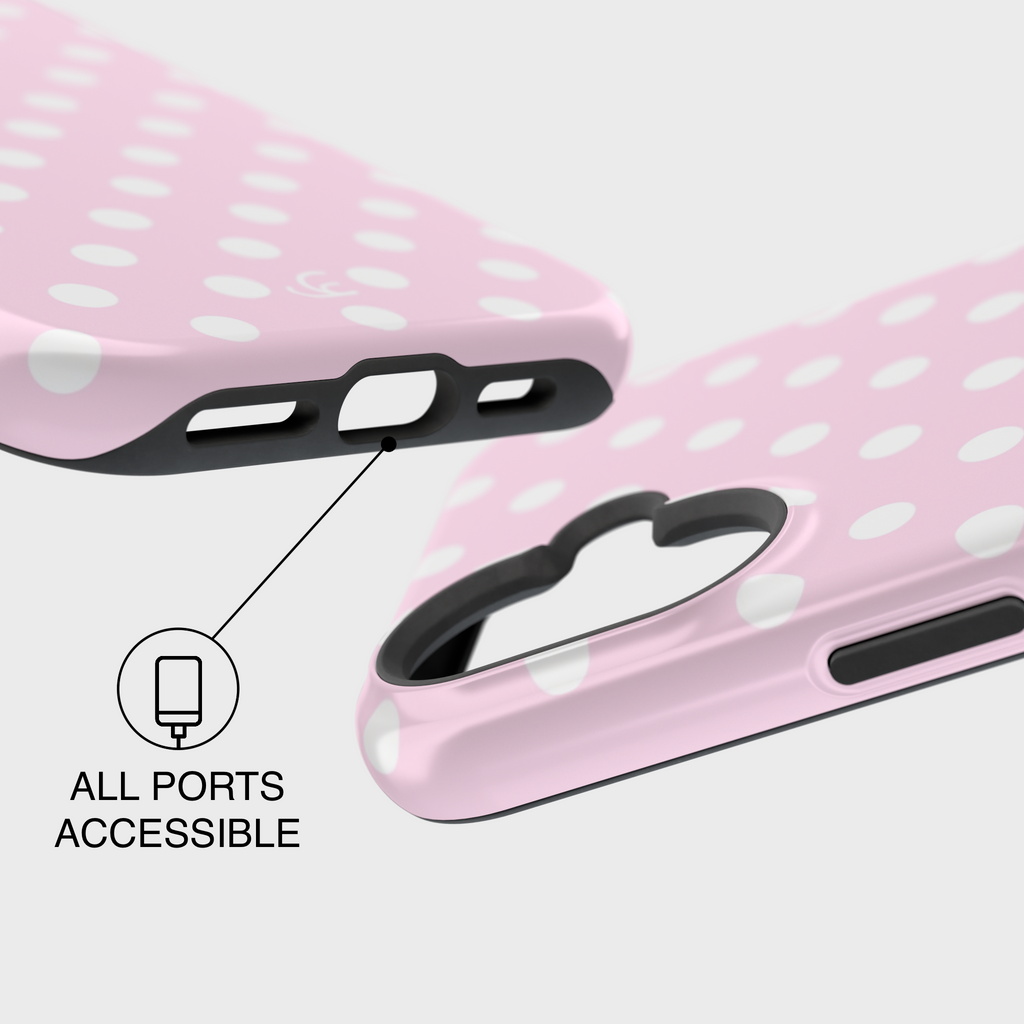 Baby Pink Polka Dot