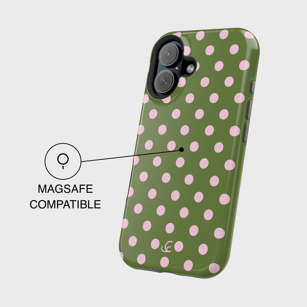 Strawberry Matcha Polka Dot