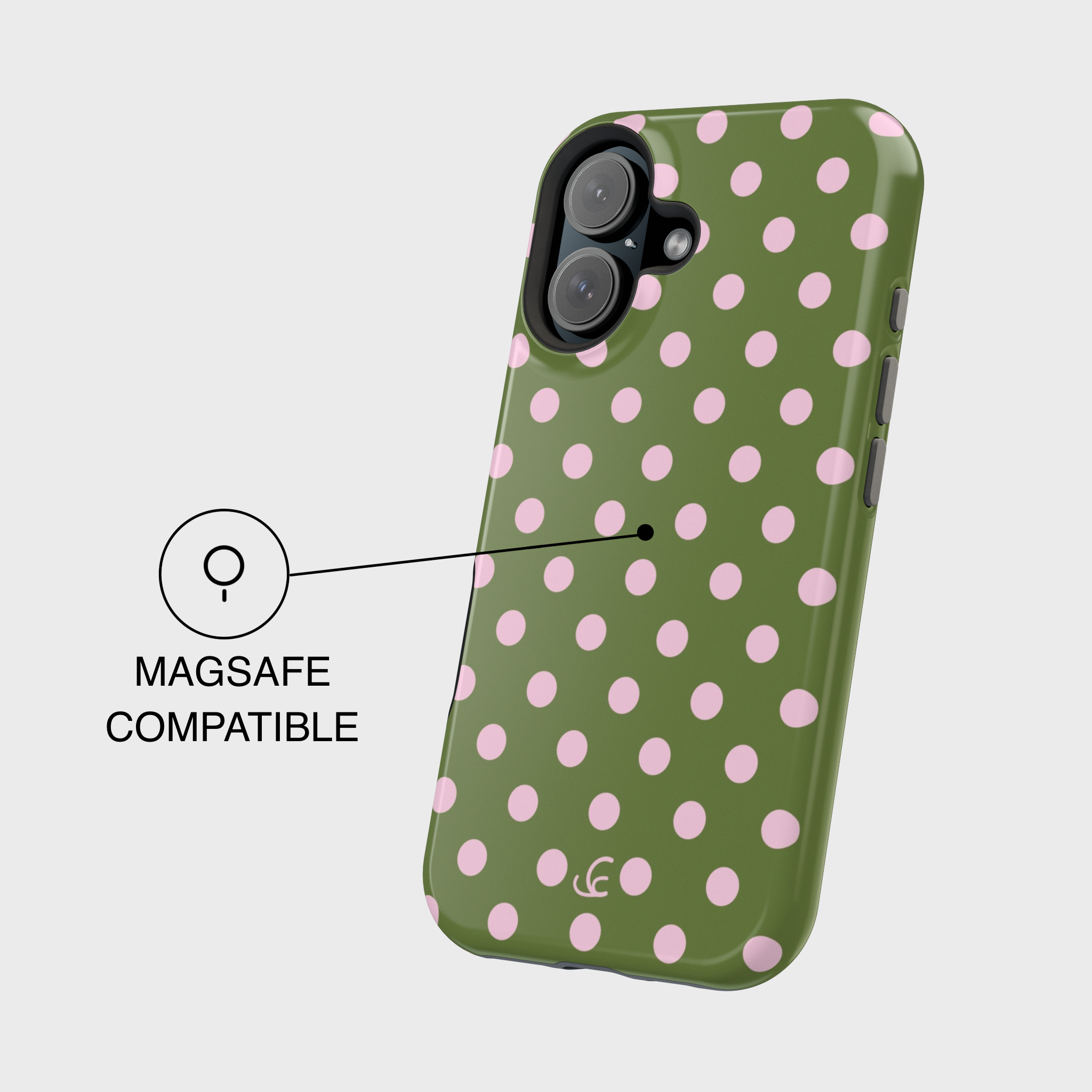 Strawberry Matcha Polka Dot