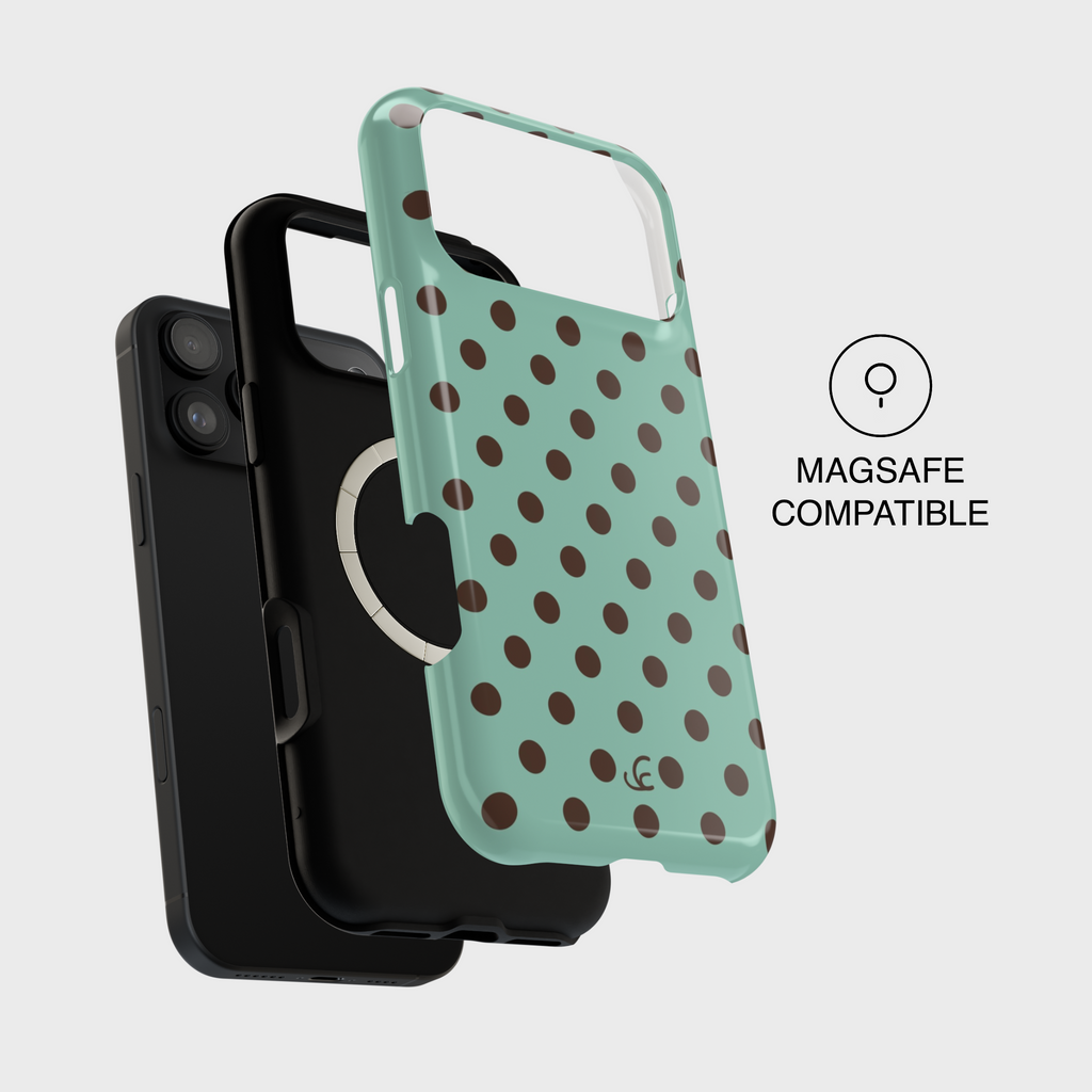 Mint Choco Polka Dot