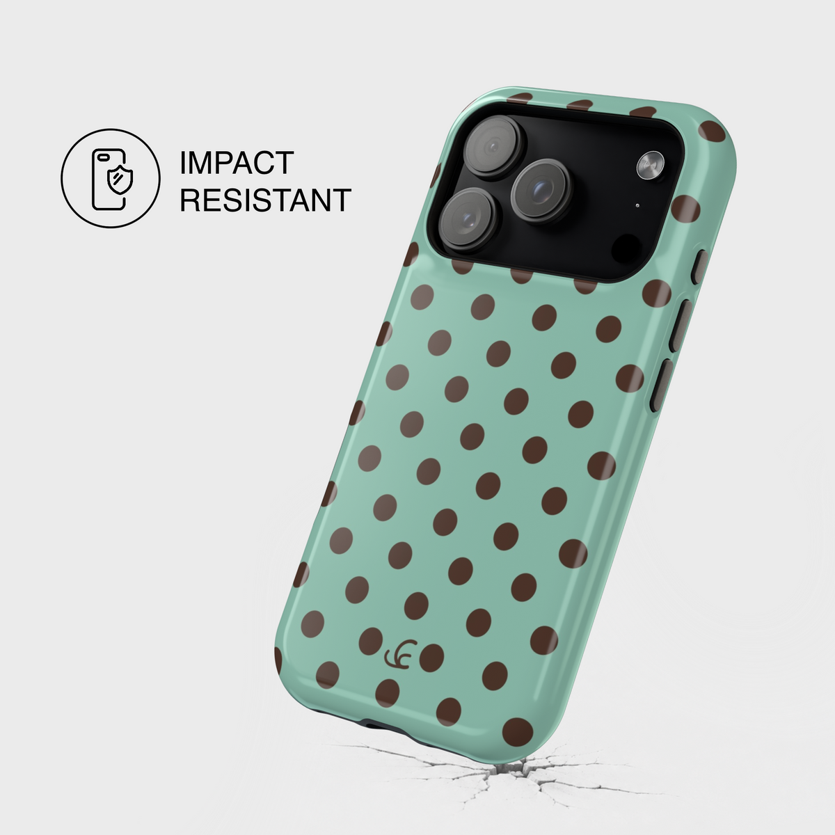 Mint Choco Polka Dot