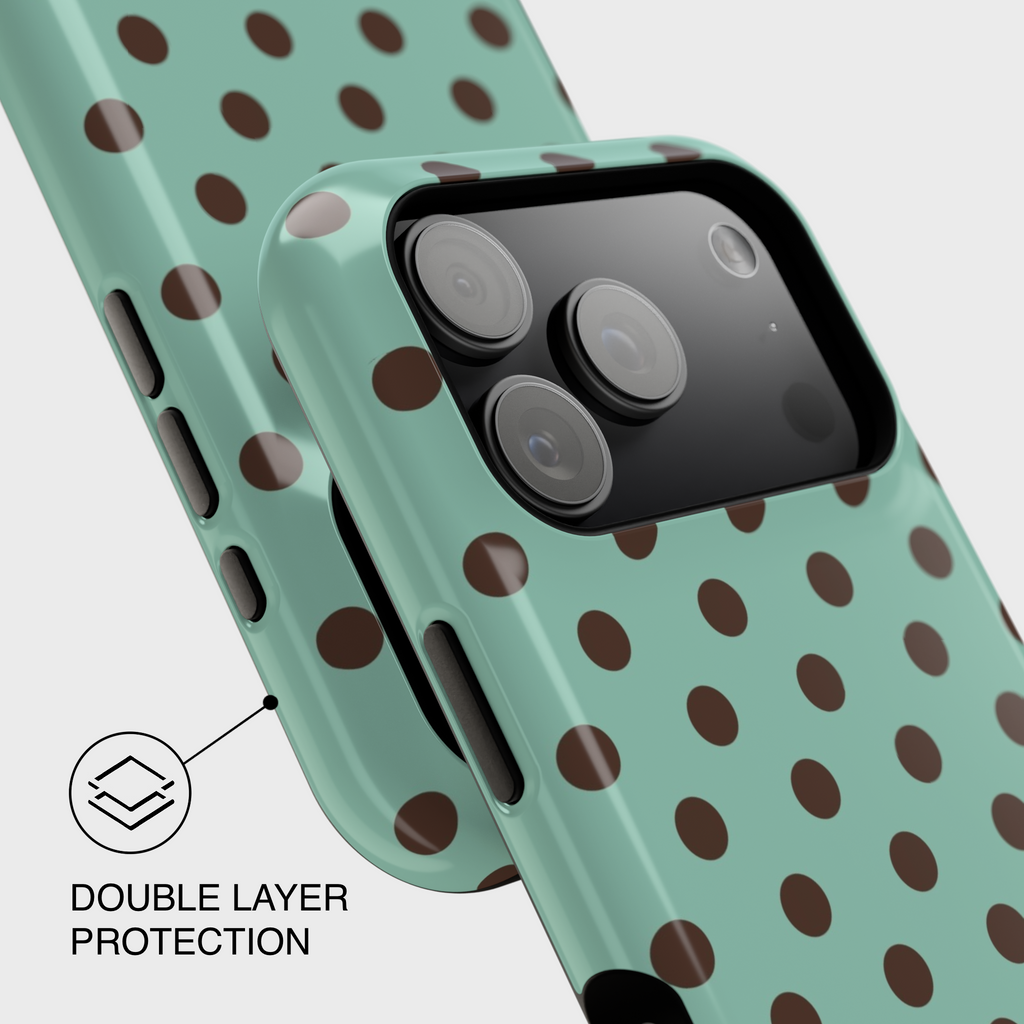 Mint Choco Polka Dot