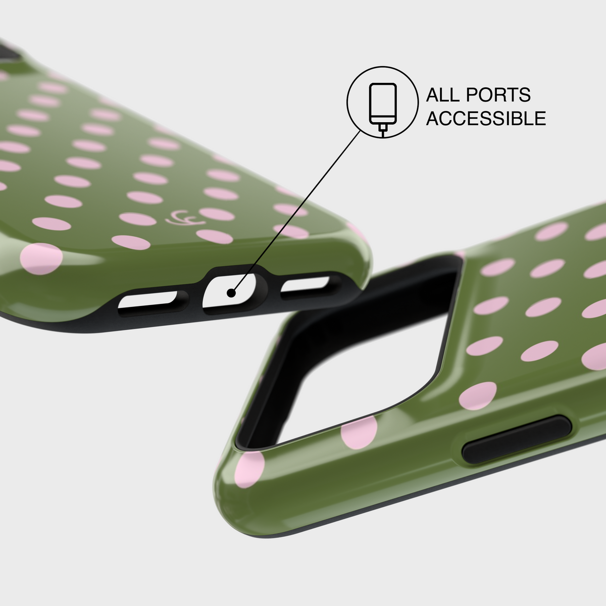 Strawberry Matcha Polka Dot