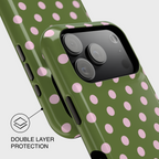 Strawberry Matcha Polka Dot