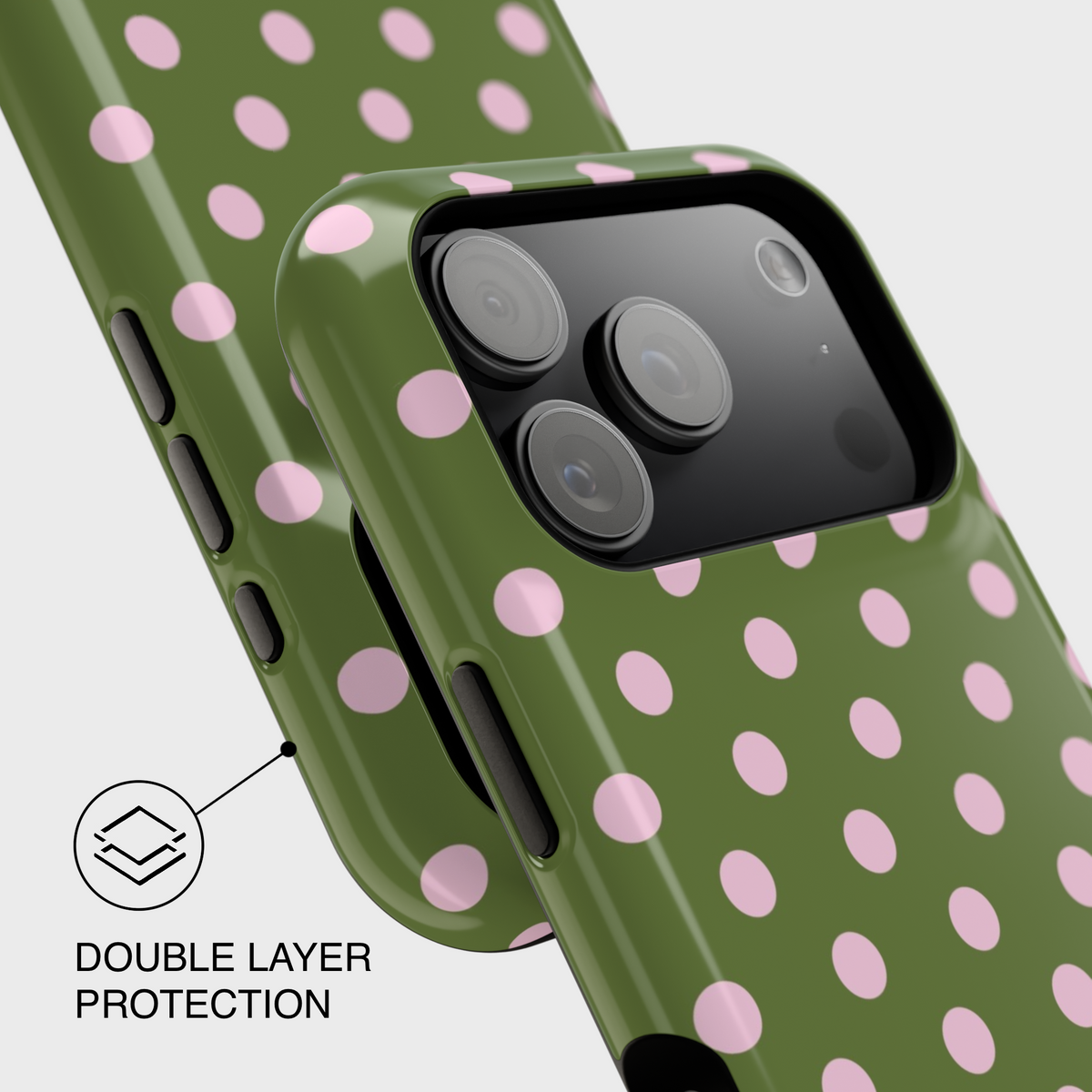Strawberry Matcha Polka Dot