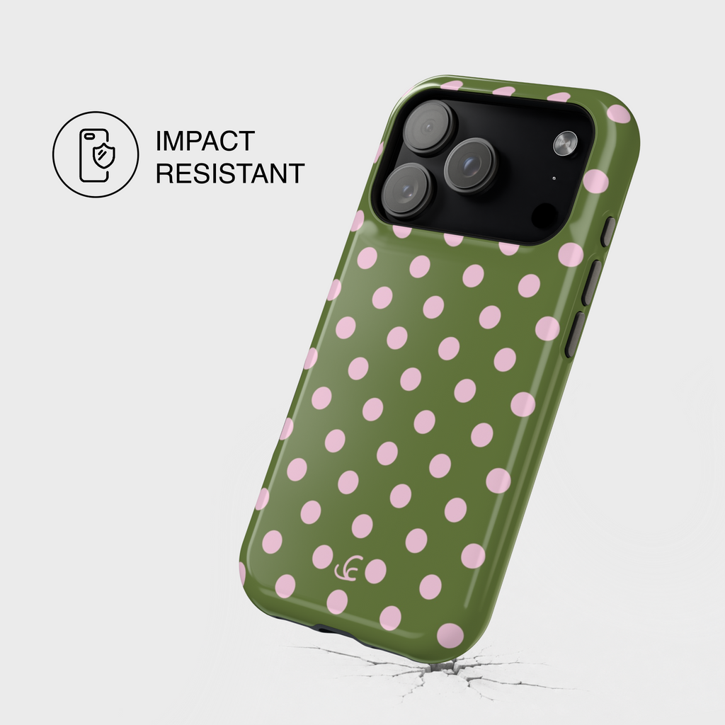 Strawberry Matcha Polka Dot