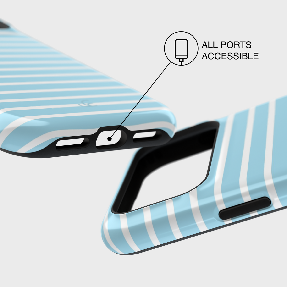 Baby Blue Stripe