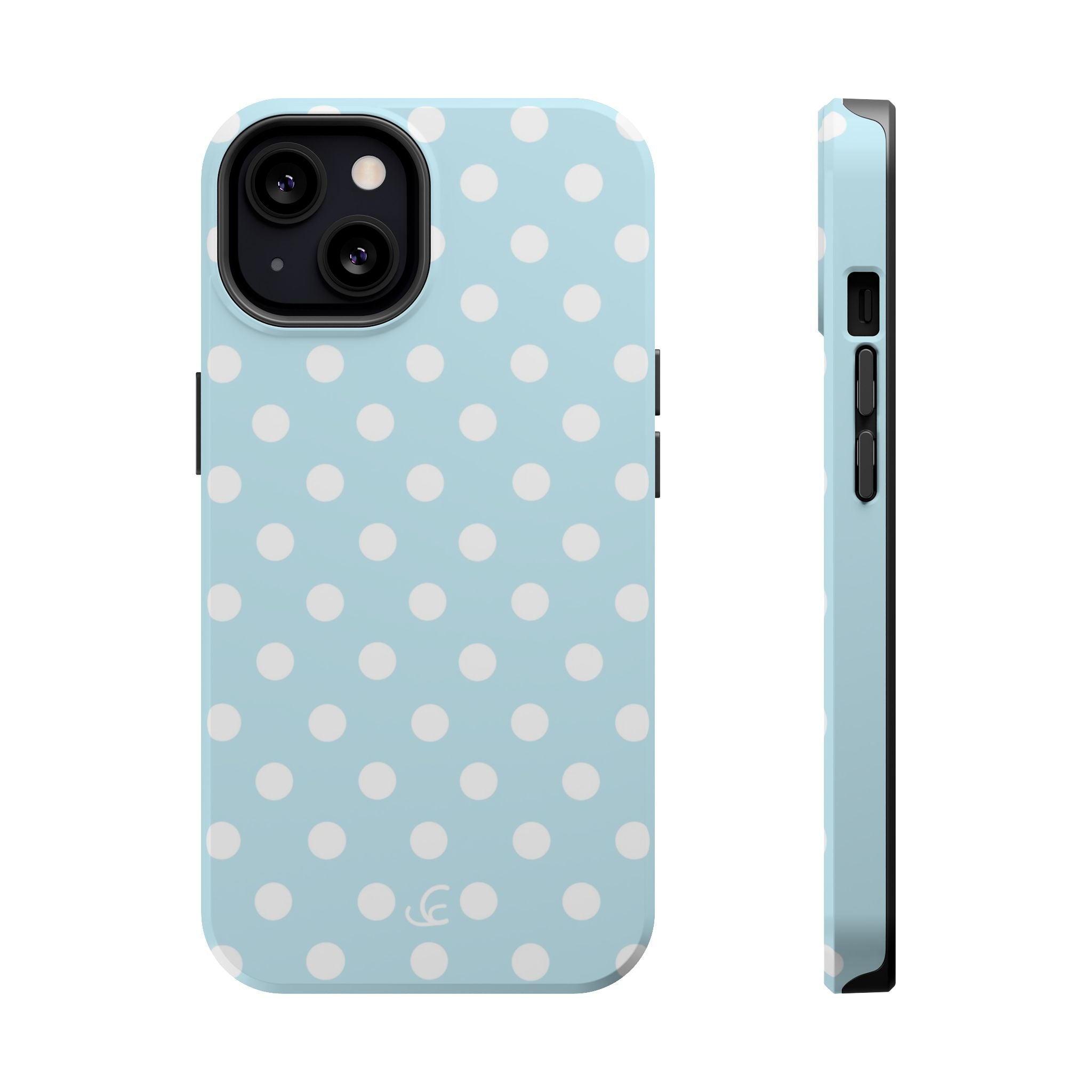 Baby Blue Polka Dot