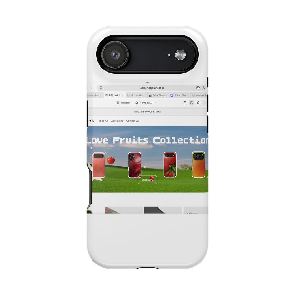 Impact-Resistant Magnetic Phone Case — Colorful Fruit Collection Graphic