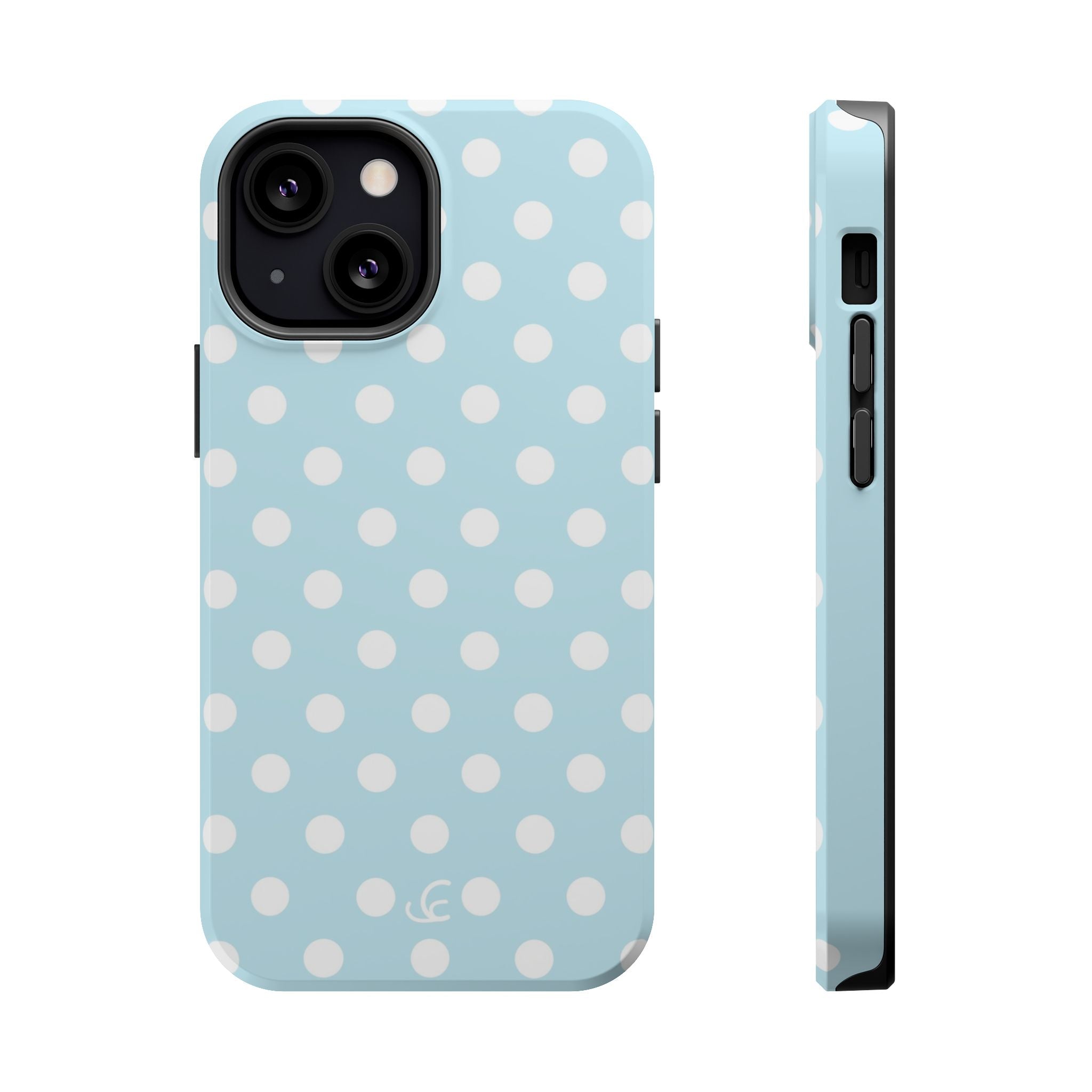 Baby Blue Polka Dot