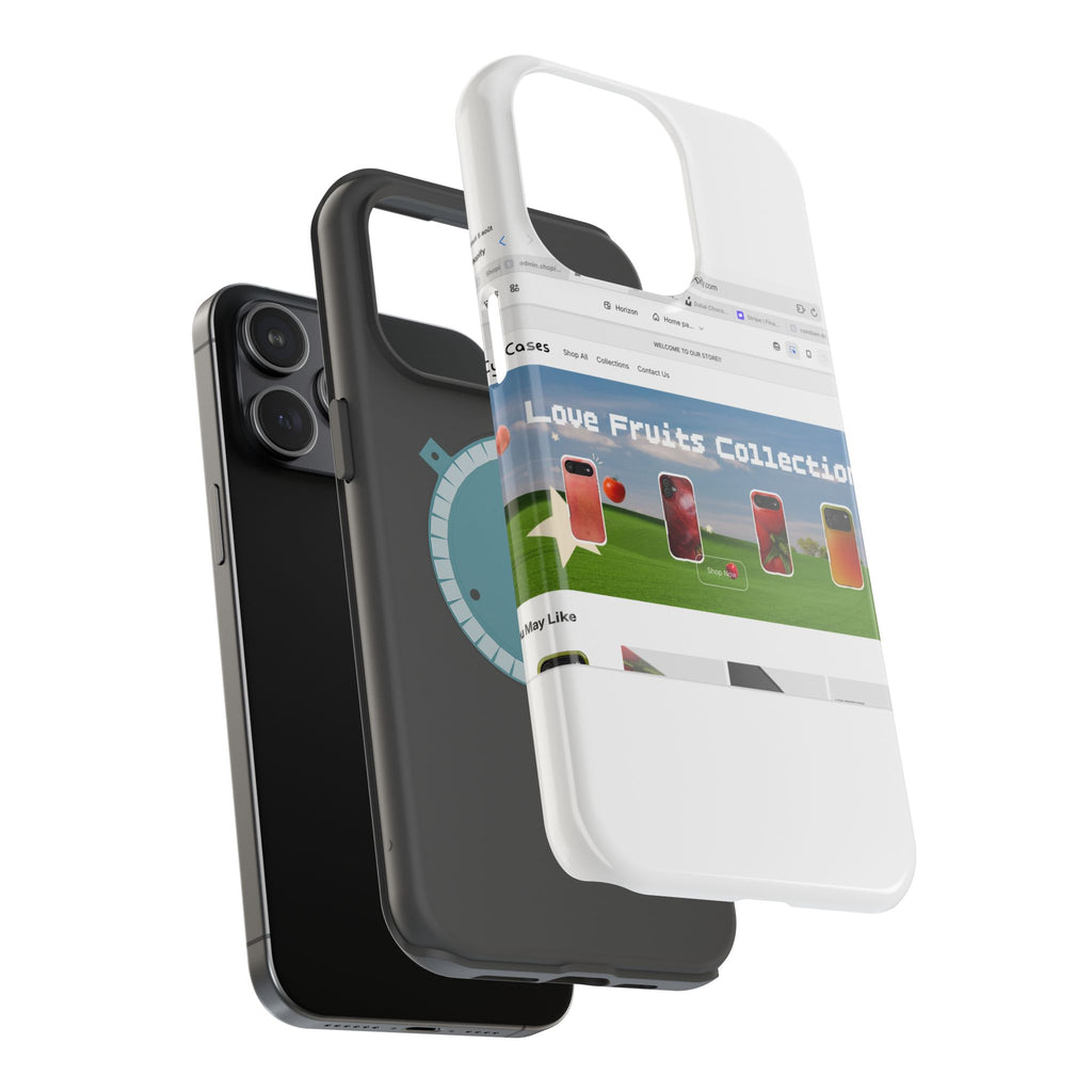 Impact-Resistant Magnetic Phone Case — Colorful Fruit Collection Graphic